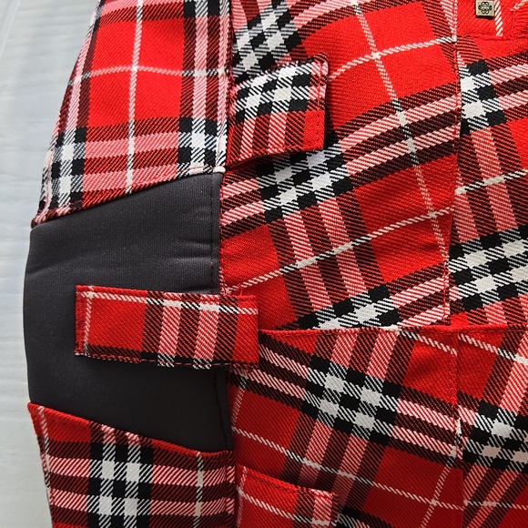 Surfanic | Stunner Red Plaid Tartan Snow Pants - Picture 5 of 13